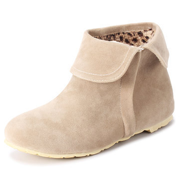 Talon à glissière de grande taille augmentant style classique cheville court bottes