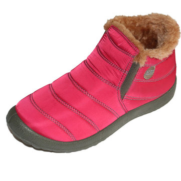 Nous taille 5-13 doublure en fausse fourrure slip élastique sur les bottes de neige ronde orteil cheville