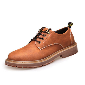 Dentelle jusqu'à soft unique occasionnel ronde orteil plat oxfords pour hommes