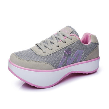 Les femmes d'été maille respirante chaussures rocker seul le sport chaussures de course occasionnels athlétiques