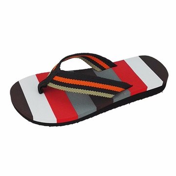 Mode homme été plage rayée tongs maison string pantoufle appartements casual chaussures