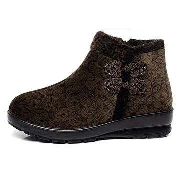 Bottes&nbsp;en&nbsp;coton&nbsp;hiver&nbsp;femme&nbsp;Bottes à talons hautes