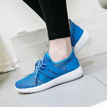 Engrener& Femmes& Breathable& Lace& Up& Casual Flat Shoes