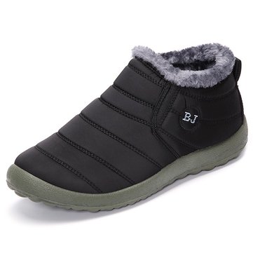 Hommes Chaussures en coton d'hiver Doublure en fourrure Gardez des bottes de neige extérieures décontractées