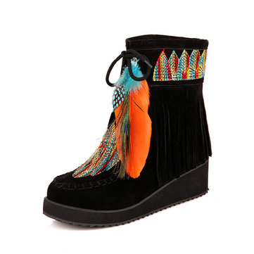 Taille&nbsp;des&nbsp;états-Unis&nbsp;5-12&nbsp;Forme&nbsp;de fourrure féminine Brodée en plumes Broches en coton