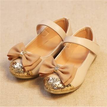 Bambin bébé PU cuir enfants Mary Jane flats danseur du parti art casual chaussures de princesse bowknot robe volantée