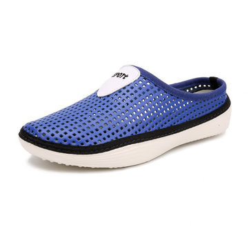 Men Slip Engrener Sur Sandales Chaussons Cool Respirants