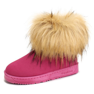 Bottes de neige femmes nouveau garder au chaud la cheville de mode en peluche bottes courtes en daim appartements bottes