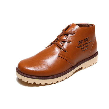 Nouveaux hommes de haute couture en plein air top puboots peluche à lacets occasionnels