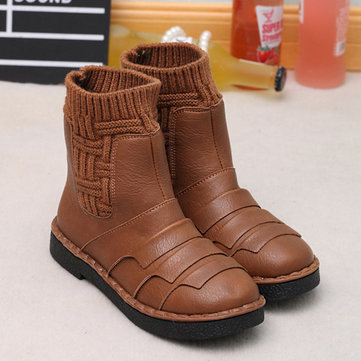 Doublure en fourrure femmes d'hiver de coton garder chaud décontracté court bottes en plein air