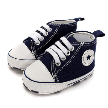 Bébé chaussures de toile enfants baskets douces garcons filles bambin infantile mocassins