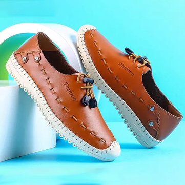 Hommes& Chaussures& en& cuir& véritable& respirant