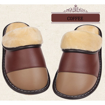 Les amateurs de pantoufles en coton d'hiver en peluche intérieur de la maison garder au chaud confortable pantoufle pu