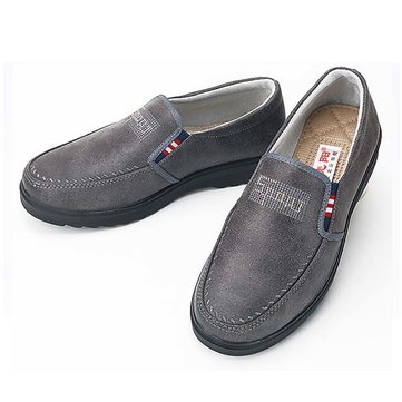 Oxfords hommes pu bas en haut bout rond enfiler affaires décontractée chaussures de plein air 