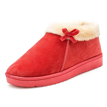 Doublure en fourrure femmes chaussures en coton garder chaude douce neige plaine bottes