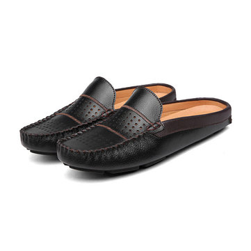 Les hommes respirante évider chaussures en cuir mocassin occasionnels conduite richelieus loafer