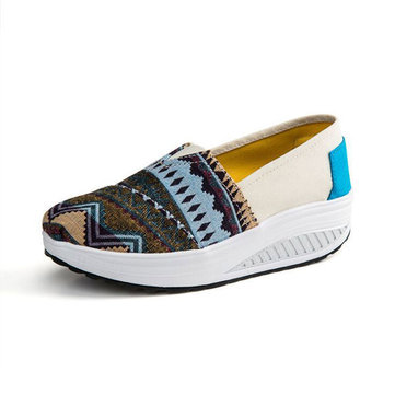 Nouvelles femmes automne baskets sportives à faible top sneakers toile plate-forme de chaussures chaussures de swing& 