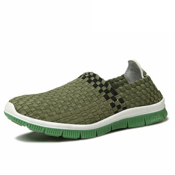 Femmes décontracté tricot extérieur Soft Flat Slip On Shoes