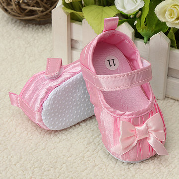 Bébé chaussures bowknot bébé princesse prewalker semelle souple ébouriffé