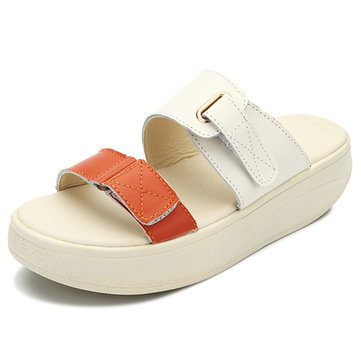 Chaussures femmes été appartements occasionnels plage confortable plate-forme extérieure sandales chaussures