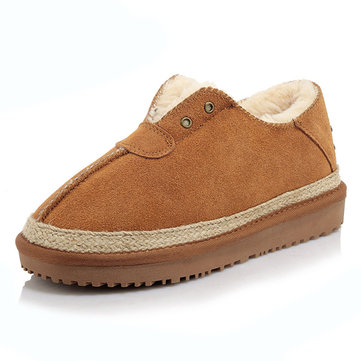 Bottes&nbsp;en&nbsp;coton&nbsp;d'hiver&nbsp;Femmes&nbsp;en suède Gardez des bottes de neige en plein air décontractées