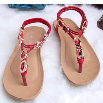 Femmes appartements d'été plage flip flops doux extérieur glissement de la mode sur les appartements sandales