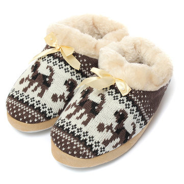 Les femmes douces pantoufles en plein air intérieur chaussures chiot mignon flocon de coeur