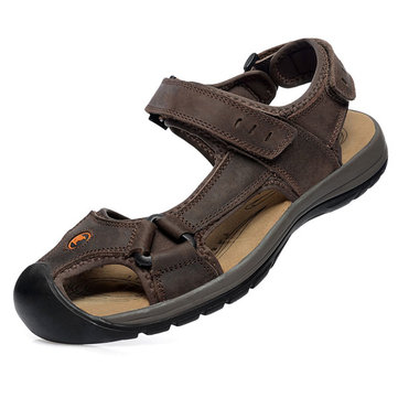 Loisirs décontracté mens plage cuir sandale de pantoufle