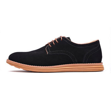 Grande taille hommes nouveaux automne lacent occasionnels chaussures de sport en daim plat