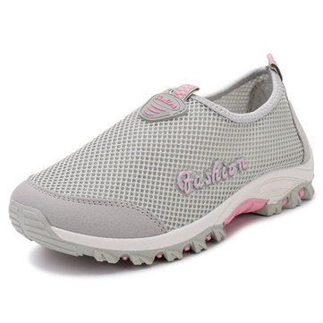 Femmes Chaussures de sport à manches respirantes Slip-on Lightweight Athletic Shoes