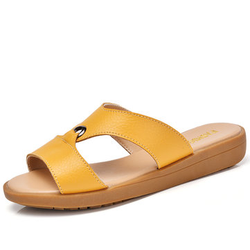 Les femmes d'été plage chics sandales respirante slip-on pantoufles plat