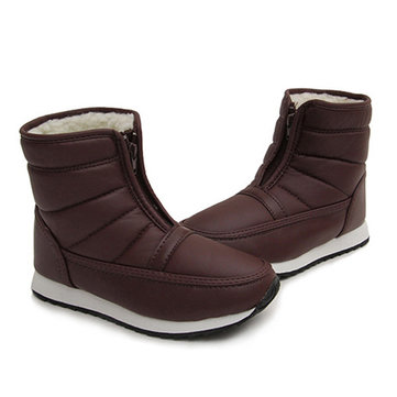 Nous taille 5-13 bottes de neige femmes doublure en fourrure garder chaussures de coton chauds casual flats