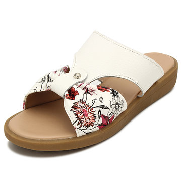 Nous la taille 5-11 des femmes d'été plage fleurs doux et confortables appartements extérieurs pour la maison Chaussons