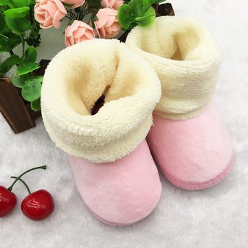 Nés doux hiver seul bébé de démarrage à chaud chaussures fille prewalker douce tout-petit& 
