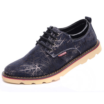 Taille nous respirant facon confortable dentelle 6.5-11 hommes occasionnels plate oxfords chaussures
