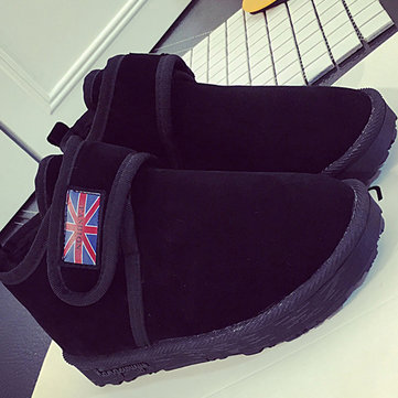 Hiver femmes garder chaud neige bottes fourrure doublure suède occasionnels