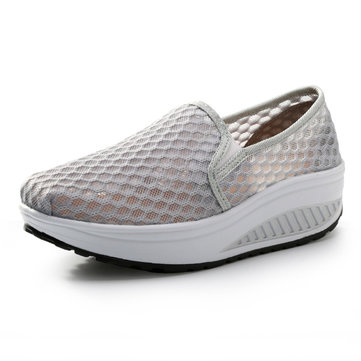 Femmes Chaussures Maille Semelle à Bascule Chaussures de Sport de Plein Air