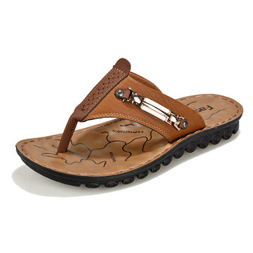 Hommes plage respirante bascules dérapant semelle souple sur les sandales en plein air