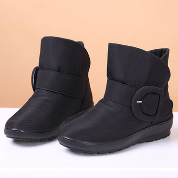 Bottes taille us 5-11 femmes d'hiver de neige en coton imperméable à l'eau vers le bas tissu garder appartements chauds