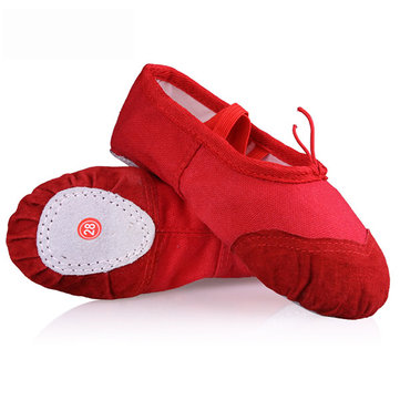 Le ballet de danse chaussures de gymnastique fille femmes toile douce pantoufles de remise en forme