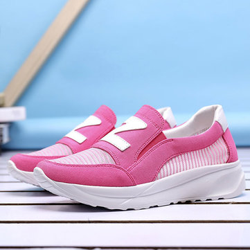 Femmes rocker unique chaussures mesh causal sport courant creux plat