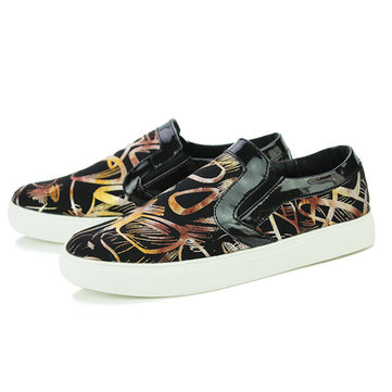 Hommes nouveaux flats toile de mode en plein air glissement décontracté sur doux chaussures de mocassins confortables