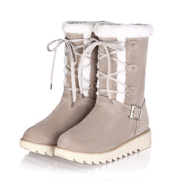 Taille&nbsp;des&nbsp;états-Unis&nbsp;5-12&nbsp;Flats&nbsp;en coton Bottes de neige Chaussures à talons en dentelle