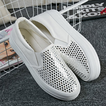 Chaussures en plein air slip paillette casual brillante couleur pure style korean sur des mocassins plats