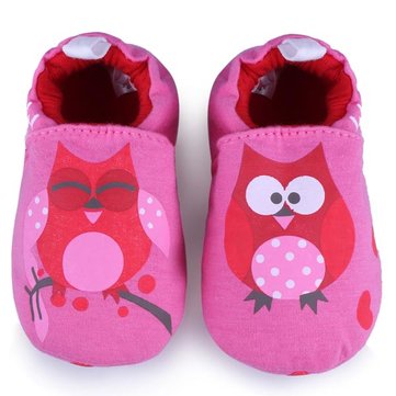 Bébé cartoonowl bébé de chaussures de prépromeneur chaussures d'apprentissage douces